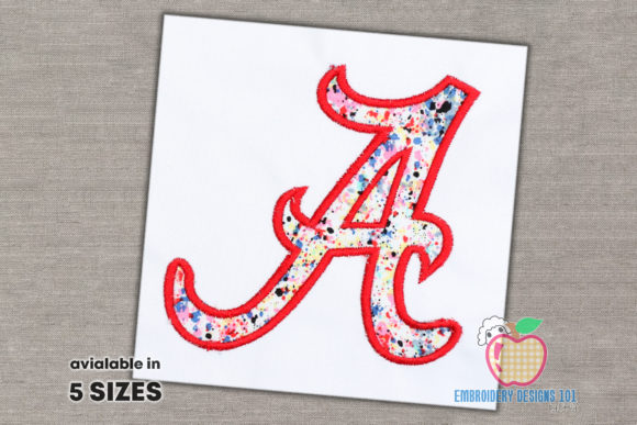 A for Alabama Design Applique: A Versatile Embroidery Choice