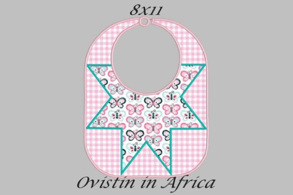 Adorable Pink Star Baby Bib for Boutique Apparel