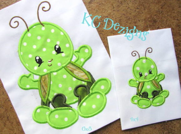 Charming Baby Bug Grasshopper for Seasonal Embroidery