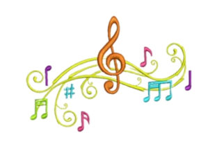 Embroider Your Love for Music with Musical Chord