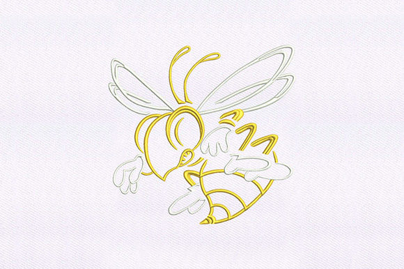 Embroidery Review: The Female Honey Bee Design