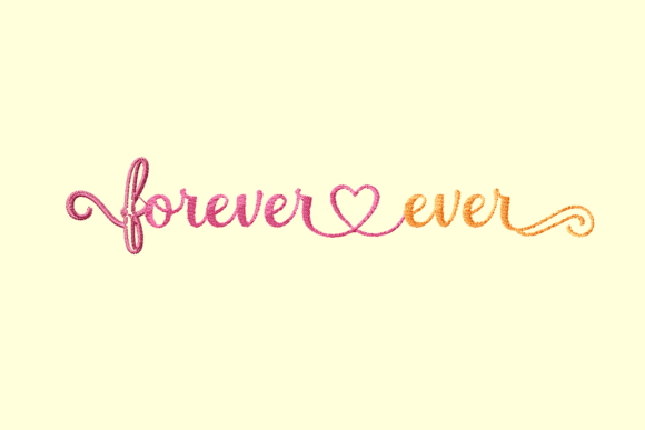Forever and Ever: A Timeless Embroidery Design