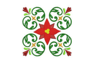 Holiday Quilt Block: A Festive Embroidery Gem