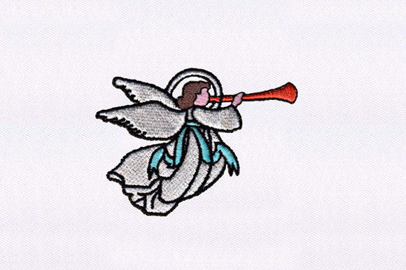 Horn Blowing Angle: A Magical Embroidery Design