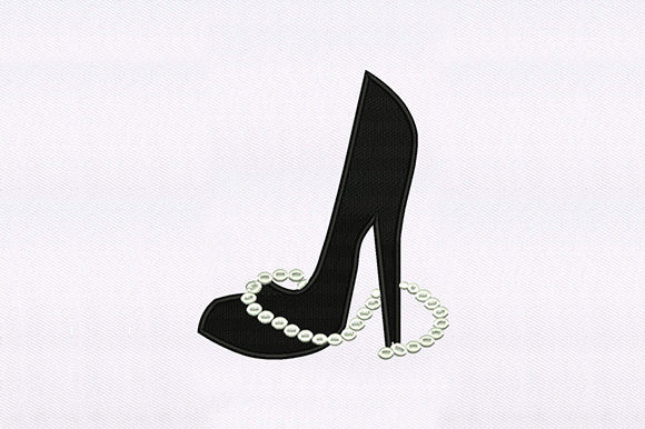 Necklace Heel Shoe Design: A Stylish Embroidery Choice