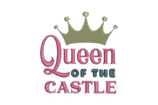 Queen of the Castle: A Regal Embroidery Design